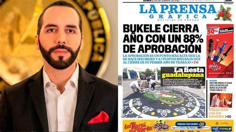 Presidente Nayib Bukele Si el periódico de la oposición dice 88