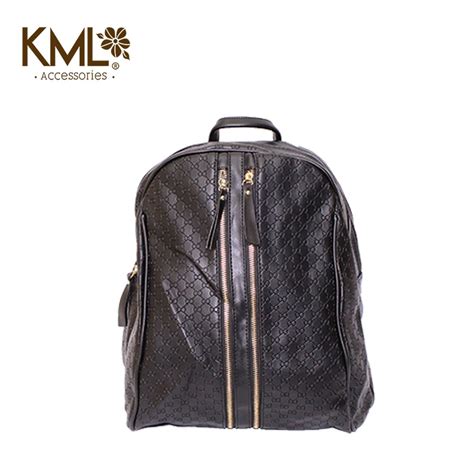 Mochila Doble Zipper Negro Kml Accesorios