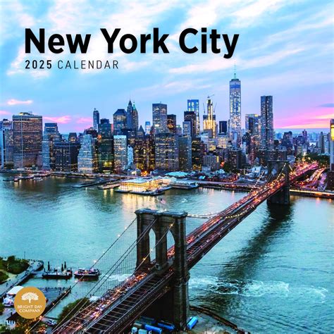 Amazon.com: 2025 New York City Monthly Wall Calendar by Bright Day, 12