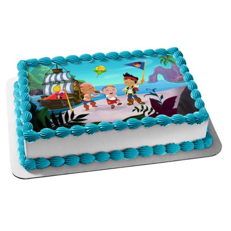 Jake and the Never Land Pirates Jake Izzy and Cubby Edible Cake Topper ...