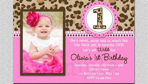 1st birthday invitation wording example – FREE Printable Birthday ...