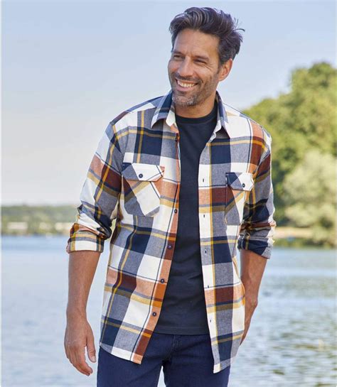 Chemise Flanelle Carreaux Country Atlas For Men