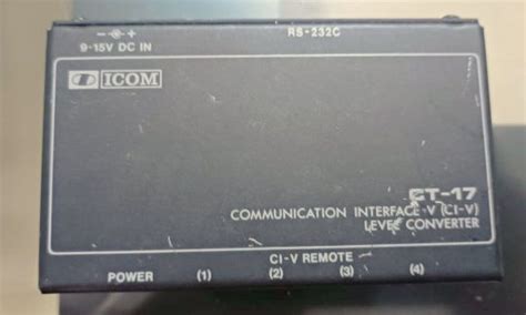 Icom CT 17 Level Converter For CI V Computer Controlling Used Ship