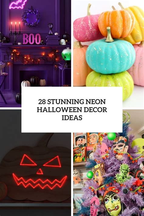 28 Stunning Neon Halloween Décor Ideas - DigsDigs