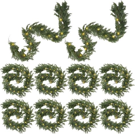 Amazon Jutom Pack Deluxe Cedar Garland Christmas Garland