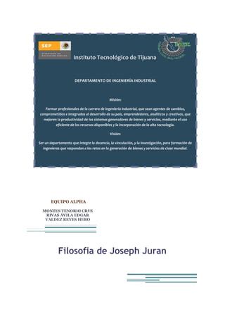 Filosofia De Juran PDF