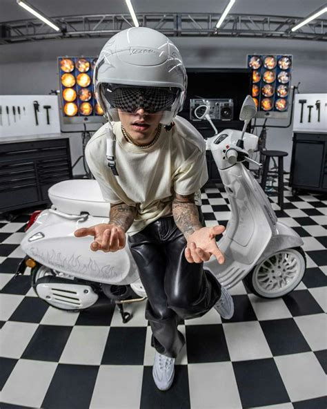 justin biebers vespa   fire
