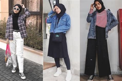 Inspirasi 11 Gaya Ootd Kasual Hijab Buat Liburan