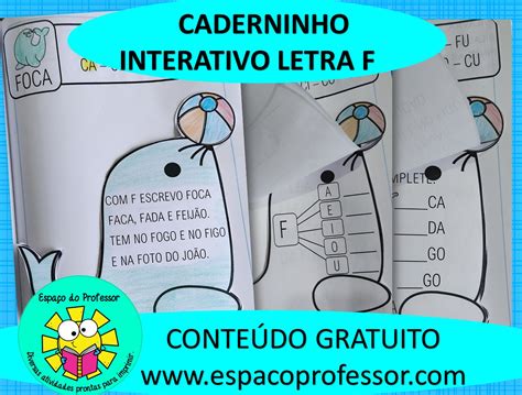 para crianças Alfabetização Caderninho de atividades interativas