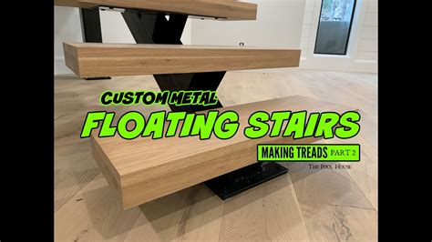 Custom Metal FLOATING Stairs Making Treads Part 2 YouTube