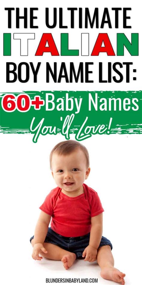 The Ultimate Italian Boy Names List: 60+ Baby Names You'll Love