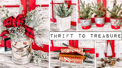 Thrift To Treasure 5 Holiday Upcycled Projects Vintage Repurposed