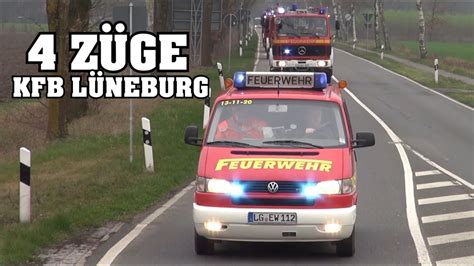 Kreisfeuerwehrbereitschaft Lüneburg 1 Brandbekämpfung mit 4 Zügen zum