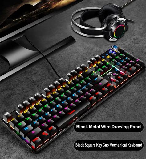 Mechanical Keyboard Wireless And Wired Rgb Office Home Use Computer Pc ...