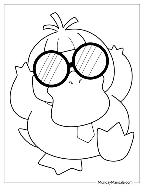 20 Psyduck Coloring Pages Free Pdf Printables