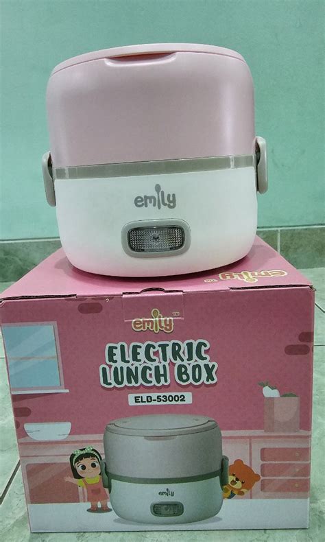 Emily Electric Lunch Box 1 3L Lunch Box Cooker Set Wadah Bekal