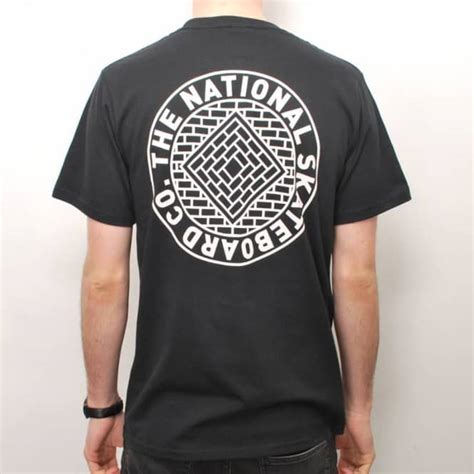 The National Skateboard Co Union Skate T Shirt Black Skate T