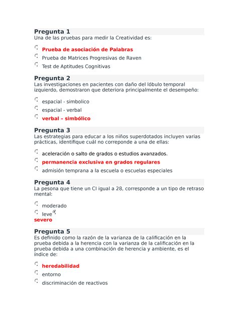 Prueba Sem 10 Metria Pregunta 1 Una De Las Pruebas Para Medir La