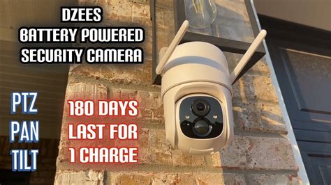 Dzees Wireless Security Camera Outdoor Wifi Siren Alarm Battery