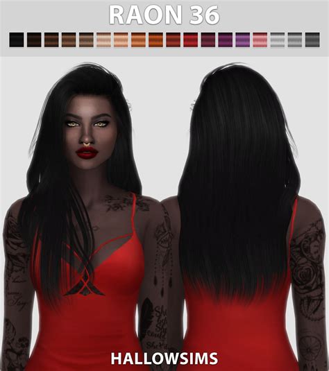 Raon 36 Hallow Sims Hairs F Sims 4 Sims 4 Mods Och Sims Mods