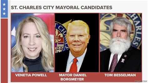 Incumbent Maryo Dan Borgmeyer City Councilman Tom Besselman Advance In