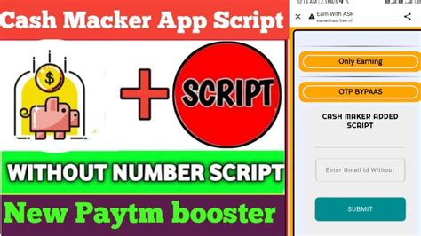 New Today Earning App Cash Maker App Unlimited Refar Baypass Script