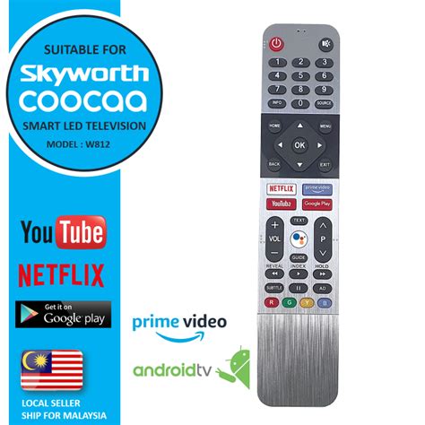 Compatible For Skyworth Netflix Youtube Prime Google Player Video