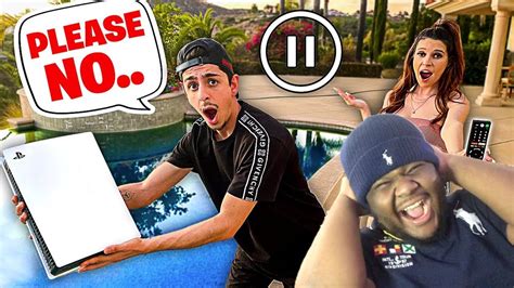 Faze Rug Pause Challenge With My Girlfriend For 24 Hours Bad Idea Reaction Youtube