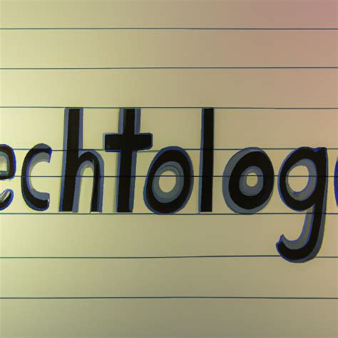How To Spell Technology