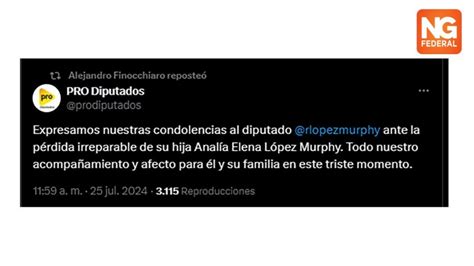 Diario Ar Muri La Hija Del Diputado Nacional Ricardo L Pez Murphy