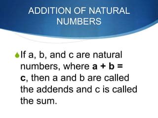 Natural Numbers Ppt