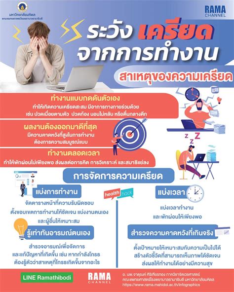 สาเหตุของความเครียดที่เกิดจากการทำงาน รามา แชนแนล