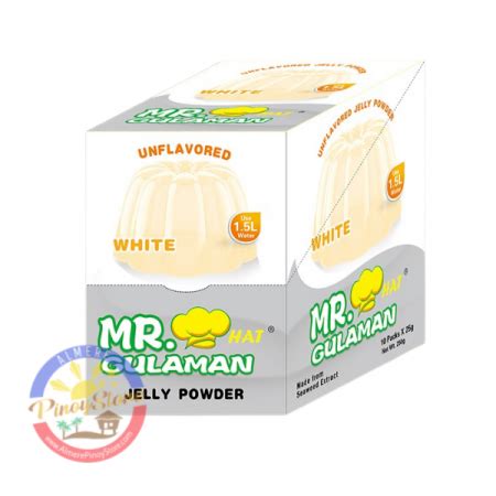 Mr Gulaman White Unflavored Jelly Powder Box X G Almere Pinoy Store