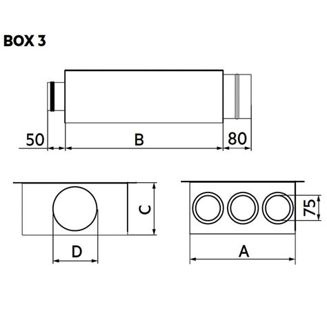 Irsap A00PLE037512500 Box 3 Plenum Di Distribuzione Aria In Lamiera