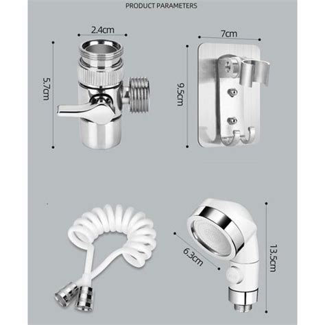 Ensemble Pommeau Douche Pour Lavabo Douchette De Salle De Bain Tuyau