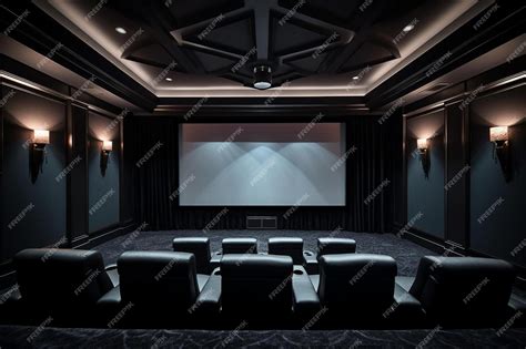 Premium AI Image | a conference room with a screen that says conference ...