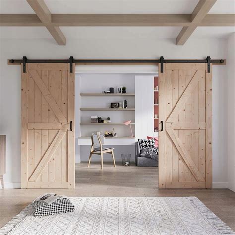 SYSTEM DRZWI PRZESUWNYCH LOFT RETRO BARN DOOR ZESTAW PODWÓJNY 3M ERLI pl