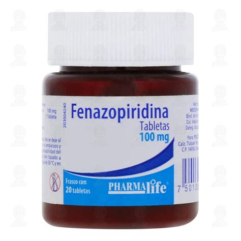 Fenazopiridina Pharmalife 100 Mg Tabletas Rappi