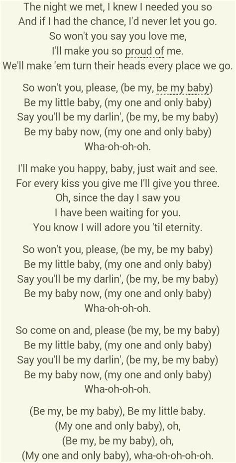 Me And My Baby Lyrics - Pregnant Center Informations