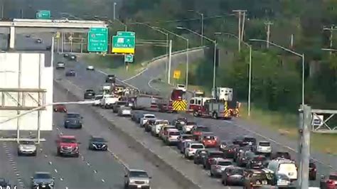 Beltway Backup Crash Blocking Lanes On Beltway Outer Loop Near