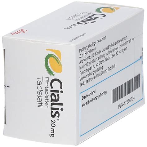 Cialis 20 Mg Filmtabletten 4 St Mit Dem E Rezept Kaufen Shop Apotheke