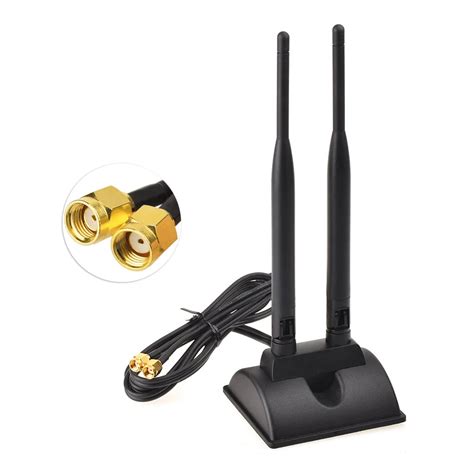 Superbat 6DBi Omni Direzionale Doppia Antenna RP SMA Spina Pin Femmina