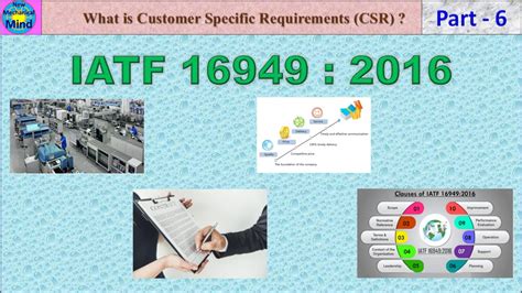 Iatf 16949 2016 Part 6 What Is Sop Customer Specific Requirement