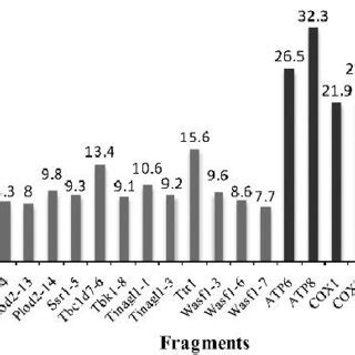 Sequence divergences among Caniformia ingroup species for 22 intron ...