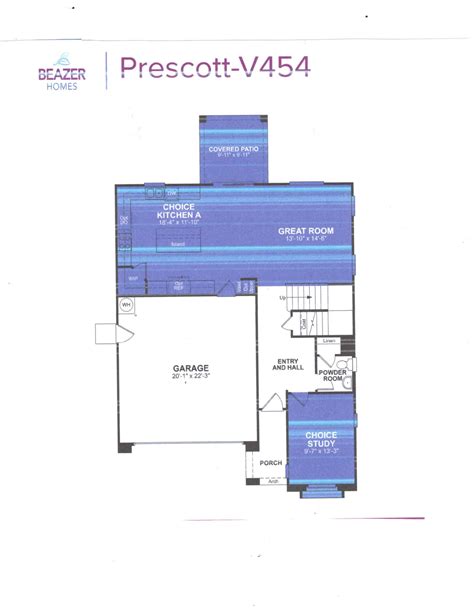 Prescott Plan Beazer Homes Johnny D Sells Estrella Mountain Ranch