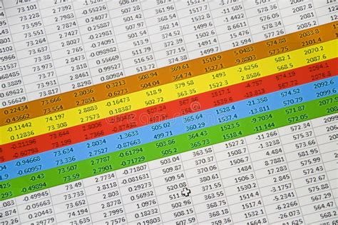 spreadsheet  finance calculation stock image image