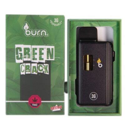 Burn Green Crack 3 Grams Disposable Vape Buy Bulk Weed