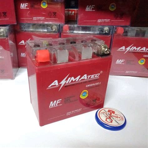 Jual ACCU GM9BS 12 VOLT 9 AMPER GEL AZIMATEC AKI KERING DOUBLE FUNGSI