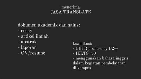 Jasa Translate Ind Eng Abstrak Artikel Ilmiah Dan Keperluan Akademis