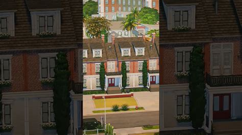 Base Game Townhouses 4 Units For Rent The Sims 4 Stop Motion No